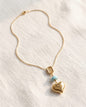 Cadena corazón y Larimar